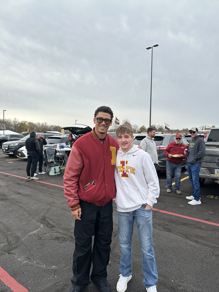 Luke to to meet one of the All time greats at ISU.  Allen Lazard.