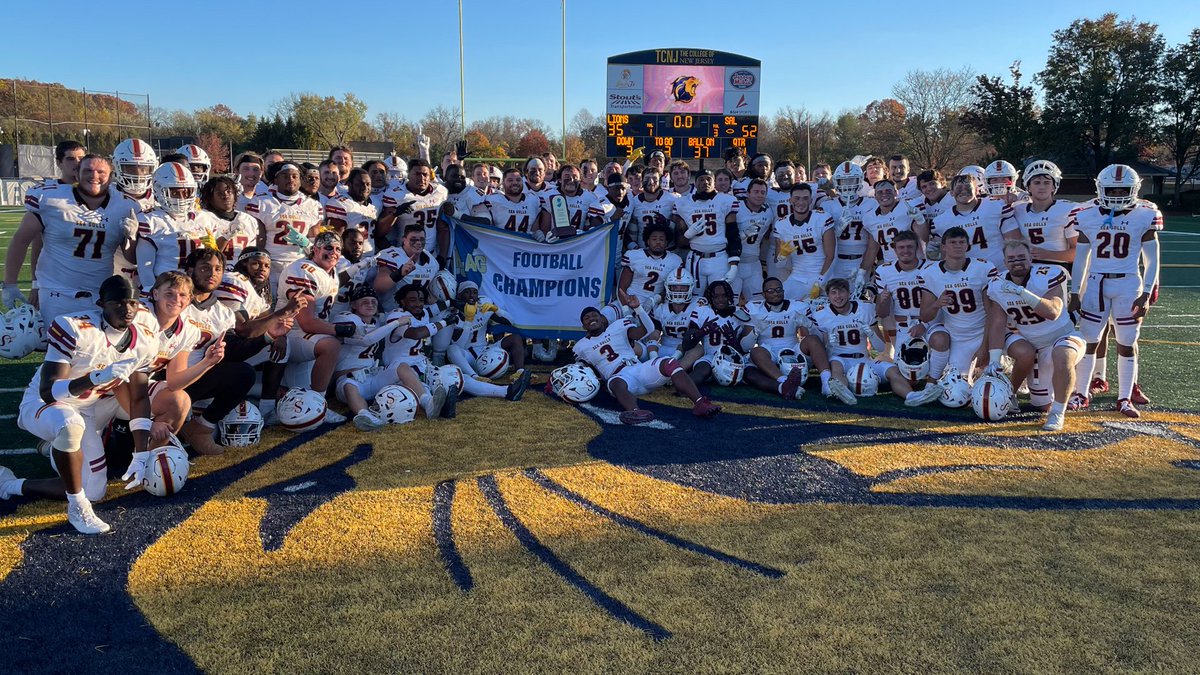 Salisbury Clinches Share of 2024 NJAC Football Title <a href="/SUSeaGulls/">Salisbury Athletics</a> <a href="/WeAreAFCA/">AFCA</a> <a href="/d3football/">D3football.com</a> <a href="/D3FBHuddle/">In The (D3FB) Huddle</a> #d3fb #NJAC_FB

njacsports.com/news/2024/11/2…