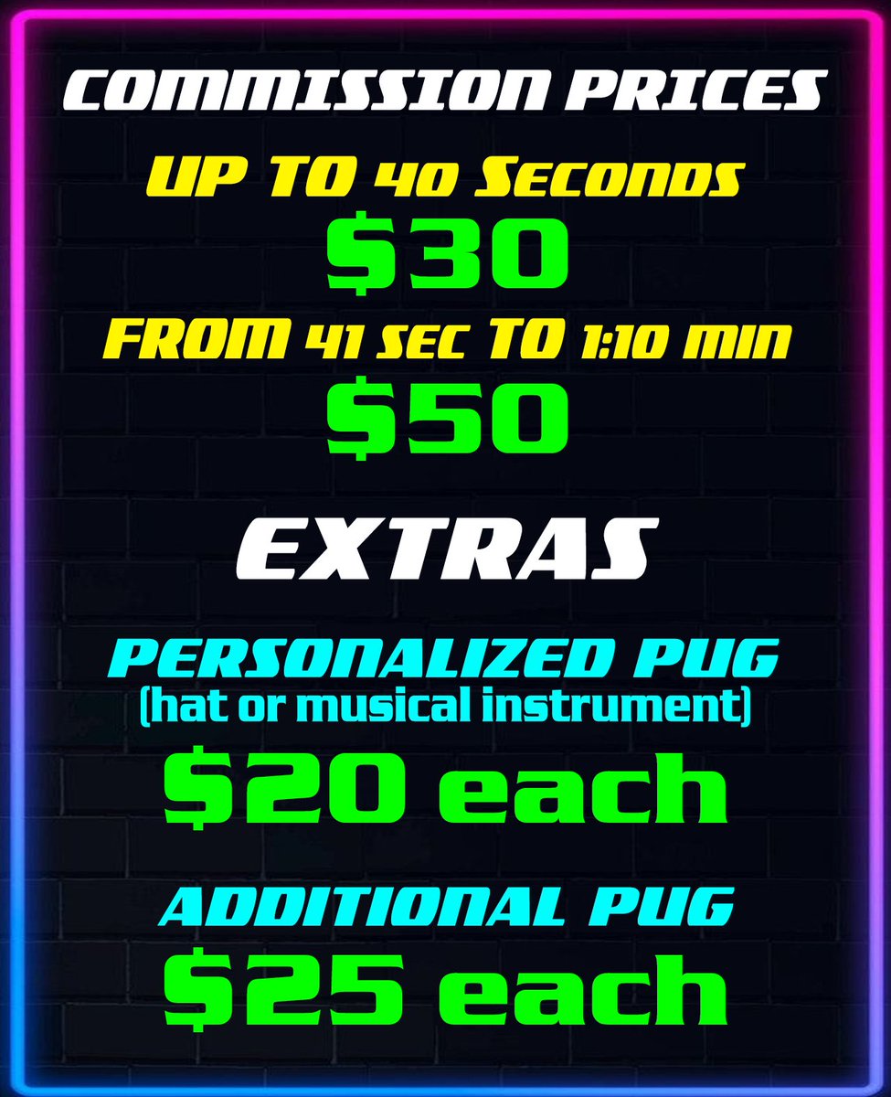 pugbertofficial's tweet image. Hi there dear followers! Updating my commission info. ko-fi requests will be posted according to the queue. For further info send a DM please. Thank you so much!
Commission queue: bit.ly/3heHZ2f
ko-fi queue: bit.ly/3zOggMu
Danced list: bit.ly/3zOm1ti