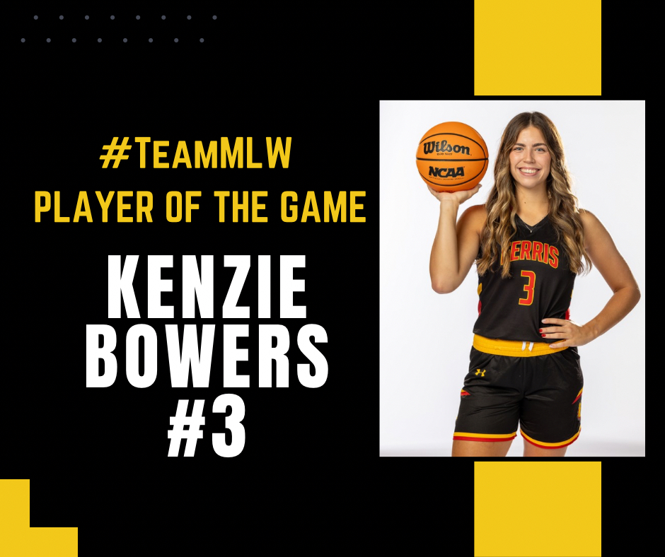 #TeamMLW player of the game Kenzie Bowers #3 

The senior guard led the way with 19 points in the #15 Dawgs 74-64 win over #13 Pittsburg State. Great job Kenzie!

#NIL #BestGamePlan #MitchLyonsWealth #WINretirement #FerrisStateWBB