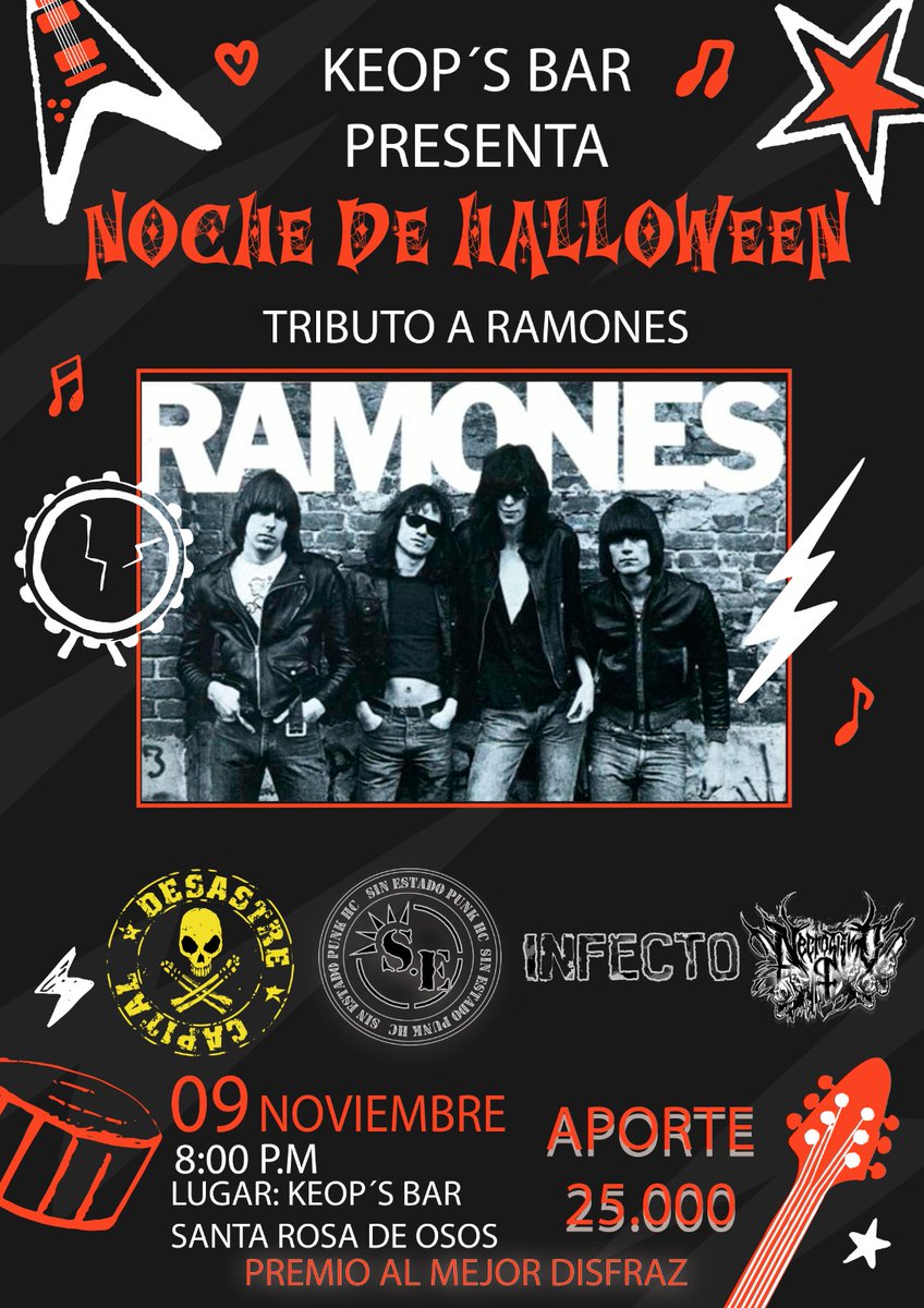 DCPunkMedellin's tweet photo. El próximo sábado 9 de noviembre en Santa Rosa de Osos. https://t.co/MB7suNCsUI