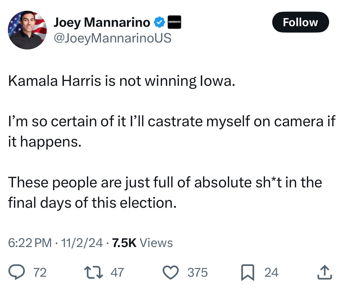 canubnormal's tweet photo. Iowa, you know what to do. https://t.co/q1a4XKpSH1