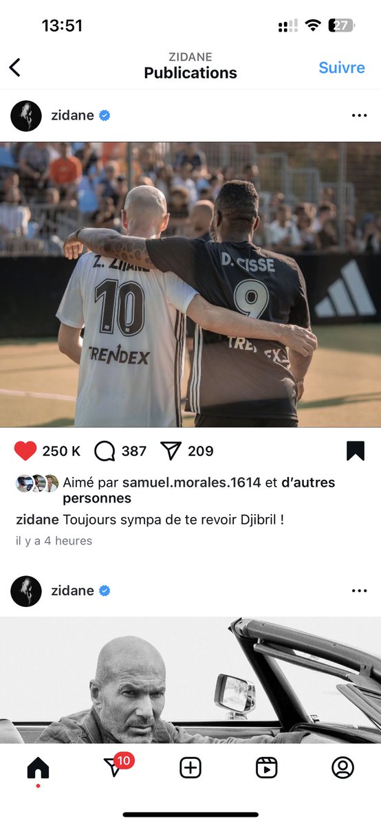 Thank you Legend ! #Zidane