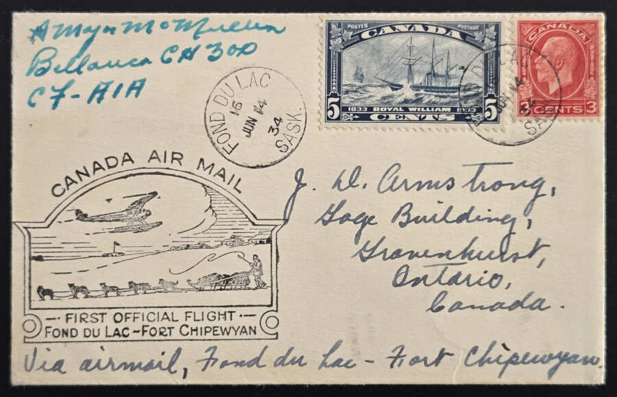 AllNations1949's tweet photo. Realized $60 in today's auction Lot 42 Canada #197, 204 14 Jun 1934 8c pilot-signed FFC (2) #FirstFlightCover #PilotSigned https://t.co/P5qwj8oBPy https://t.co/i8aXSPJOjv