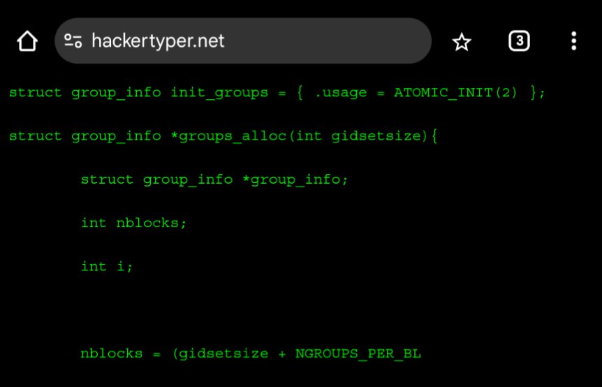 rohansingh's tweet photo. @AwesSK1 The majority of this screenshot is just random Linux source code from the joke website https://t.co/5UbVd42Oa3. https://t.co/CTOICG6tyg