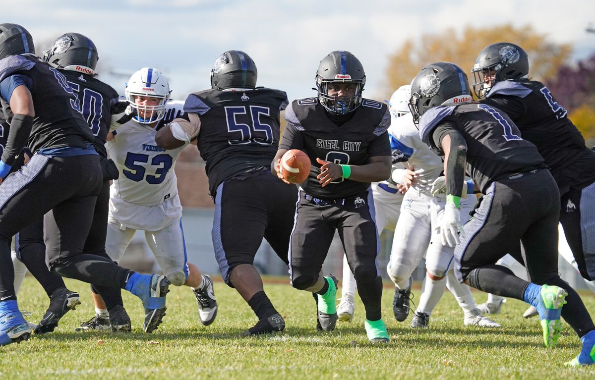 Lackawanna defeats Grand Island 46 -13 in a Section VI, Class B3 Quarterfinal football game.