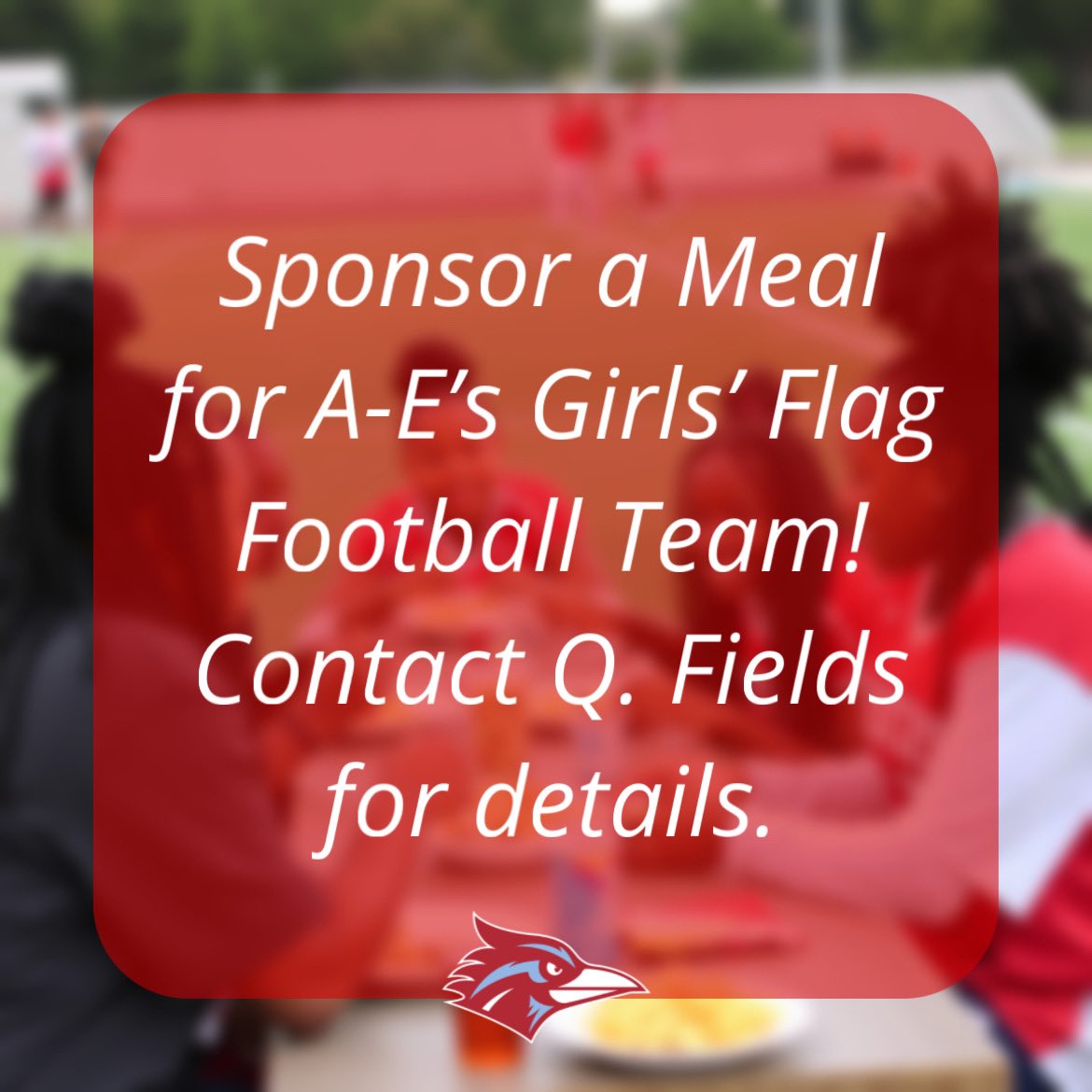 Hi everyone! I’m reaching out to find a few generous individuals or organizations to sponsor dinners for Austin-East’s Girls’ Flag Football team. We’re looking to provide five pre-game team meals, each feeding at least 30 people. DM me you’re interested in supporting!