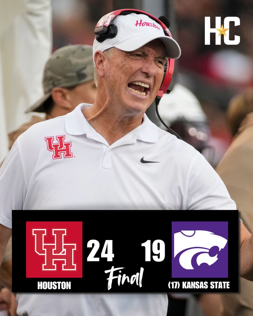 Joseph_Duarte's tweet photo. Houston upsets No. 17 Kansas State https://t.co/WjqsleQcim