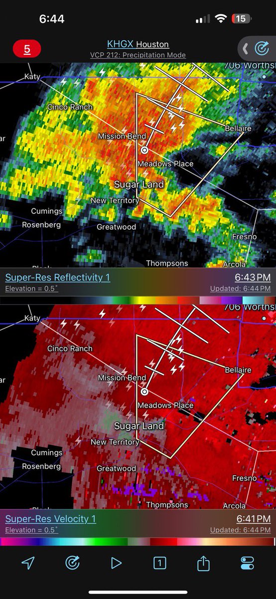 Hey <a href="/ReedTimmerUSA/">Reed Timmer, PhD</a> … is Houston getting another tornado!?? 🌪️ #houwx