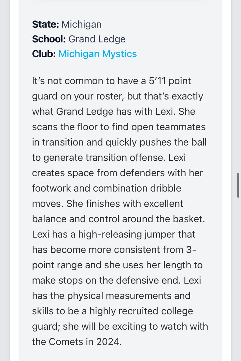 Alexis Raska (@alexis_raska) on Twitter photo Thank you <a href="/PGHMichigan/">Prep Girls Hoops Michigan</a> for the write up! Very excited for the season to start!! <a href="/MImystics/">Michigan Mystics</a> <a href="/CometWBB/">GL Girls Basketball</a> Thank you <a href="/PGHMichigan/">Prep Girls Hoops Michigan</a> for the write up! Very excited for the season to start!! <a href="/MImystics/">Michigan Mystics</a> <a href="/CometWBB/">GL Girls Basketball</a>