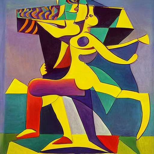 one_image_a_day's tweet image. #FantasticalCubism #AbstractHarmony #RhythmicDissolution