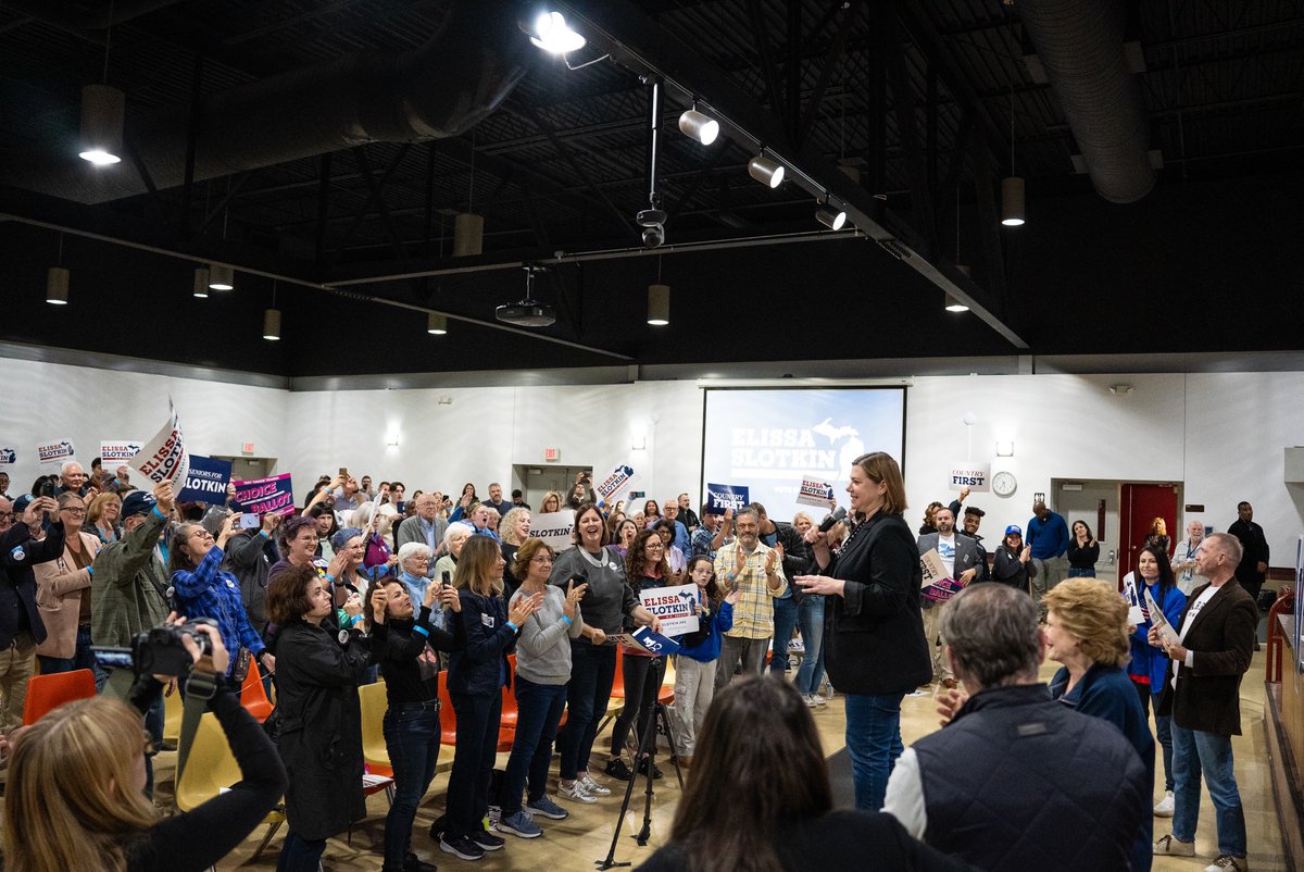 Elissa Slotkin (@elissaslotkin) on Twitter photo What an incredible evening at <a href="/Ironworkers25/">Ironworkers Local 25</a> in Novi. The room was full of so many supporters, friends, and allies who have believed in us from day one. I’m especially grateful to Senator <a href="/Stabenow/">Debbie Stabenow</a> and Senator <a href="/GaryPeters/">Gary Peters</a>, my mentors in this journey, as well as Rep. <a href="/HaleyLive/">Anybody But Haley</a>, What an incredible evening at <a href="/Ironworkers25/">Ironworkers Local 25</a> in Novi. The room was full of so many supporters, friends, and allies who have believed in us from day one. I’m especially grateful to Senator <a href="/Stabenow/">Debbie Stabenow</a> and Senator <a href="/GaryPeters/">Gary Peters</a>, my mentors in this journey, as well as Rep. <a href="/HaleyLive/">Anybody But Haley</a>,