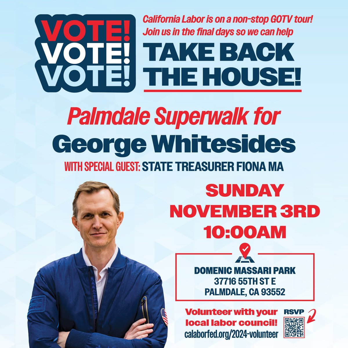Lorena Gonzalez (@lorenasgonzalez) on Twitter photo Today was incredible on Orange County. Fabulous turnout <a href="/OCLF/">OC Labor Federation</a>!!!! Tomorrow we will be in Palmdale walking for <a href="/gtwhitesides/">George Whitesides</a> with the <a href="/LALabor/">Los Angeles County Federation of Labor, AFL-CIO</a>! Everyone is welcome to join us! Today was incredible on Orange County. Fabulous turnout <a href="/OCLF/">OC Labor Federation</a>!!!! Tomorrow we will be in Palmdale walking for <a href="/gtwhitesides/">George Whitesides</a> with the <a href="/LALabor/">Los Angeles County Federation of Labor, AFL-CIO</a>! Everyone is welcome to join us!