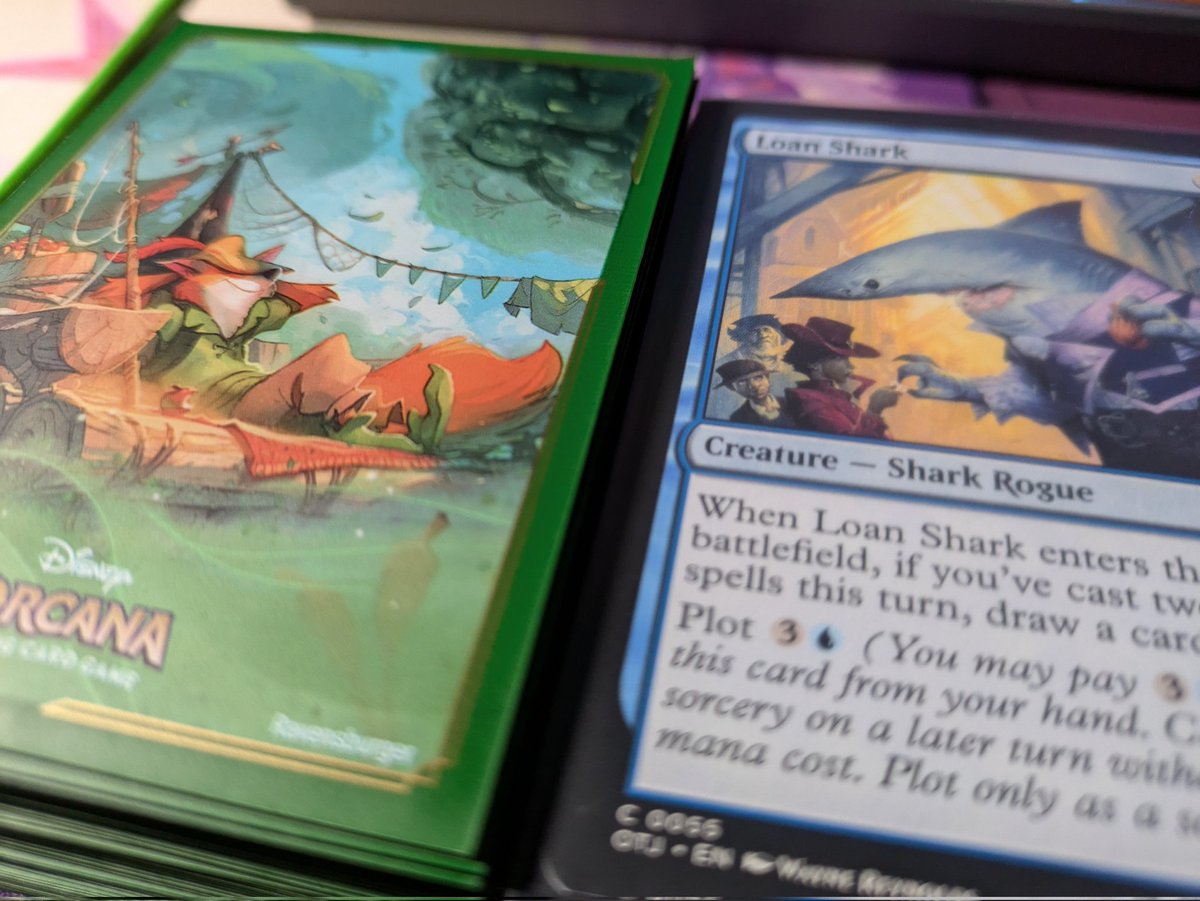 Got these cute sleeves for my magic deck.