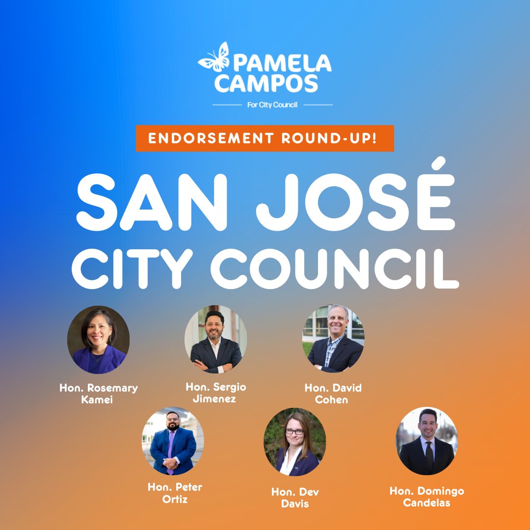 We are so thankful to have the support of these state &amp; local elected officials, as well as our South Bay Labor affiliates ⭐ Don’t forget to #Vote4Pamela on Nov. 5th! 🗳️