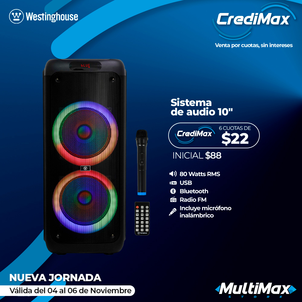 webnotitarde's tweet image. 📍 Válida en TODAS nuestras tiendas a nivel nacional, excepto: San Cristóbal, MultiMax Express Los Aviadores y MultiMax Express La Candelaria

#PriorityMax #CrediMax #MultiMax #MultiMaxAtuLado #Multimarca