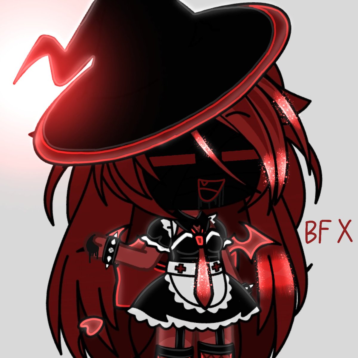 Userpekan9547's tweet photo. I shade my oc, dark fish oc and @LittleLittleFi5 oc in Halloween https://t.co/t8RS8eFAad