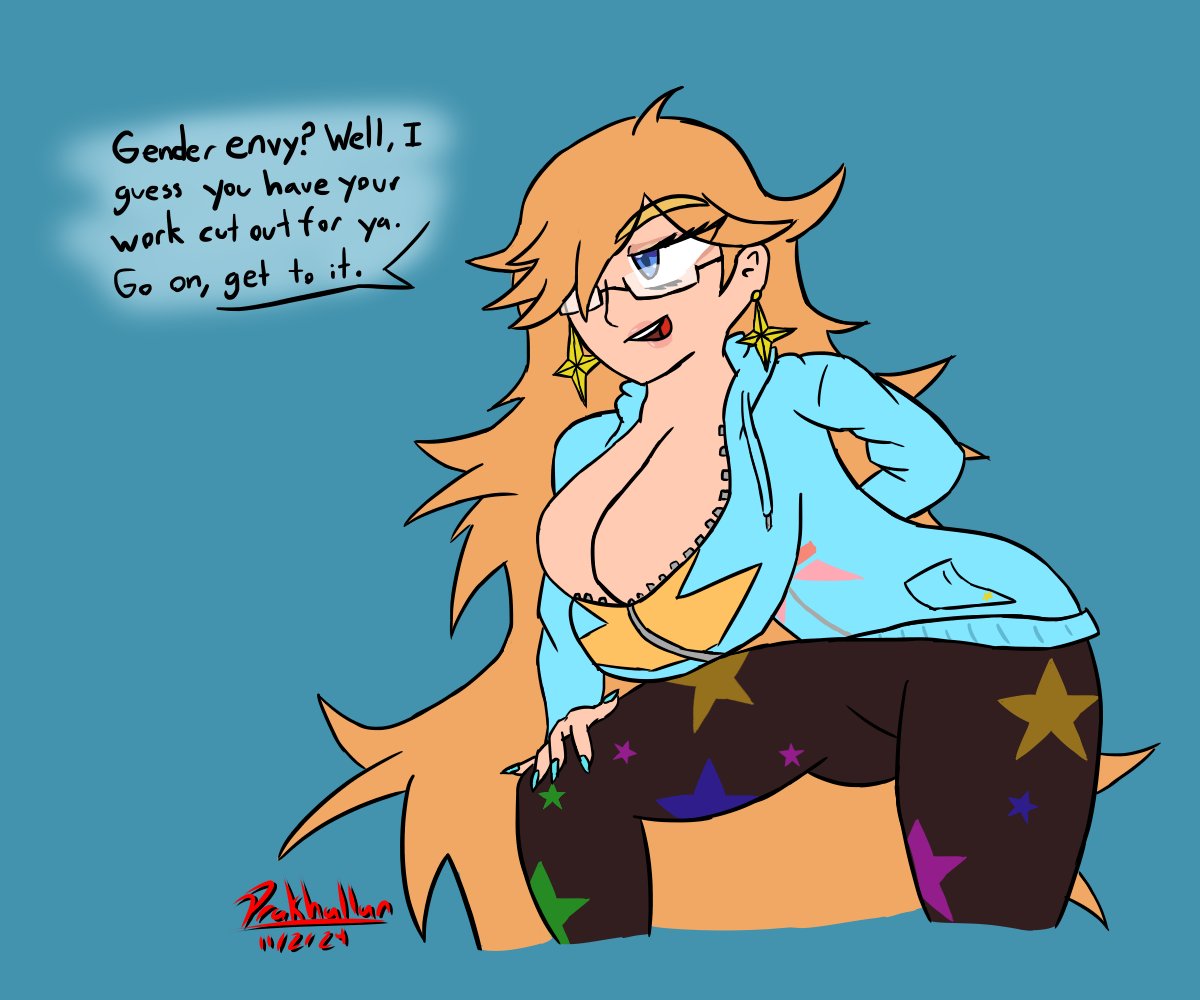 Drakhallan's tweet photo. The Rosa Vtuber debut from @ProtonJon has put my brain in an emotional whirlwind of identity and the way I present myself and... yeah. Wanted to draw the way my brain has been processing this. Time to get my ass in gear, thanks Rosa, and thanks Jon. https://t.co/3ii1RSWkNO