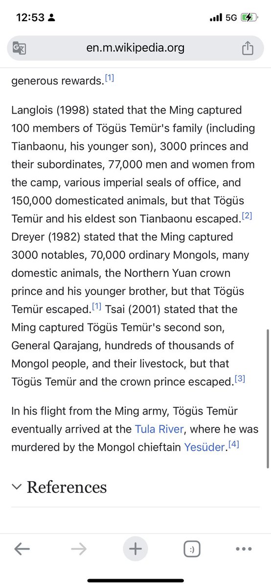 <a href="/crypto_gog/">Real hell(🪦)</a> <a href="/LiuGuo87854/">天下为私</a> Yes, Chinese were conquered by Mongols and manchu. But today Inner Mongolia and manchuria belong to Chinese, after yuan's fall, Chinese attacked mongols in Lake Baikal
 capturing over three thousand Mongol nobles and eighty thousand ordinaryMongols.