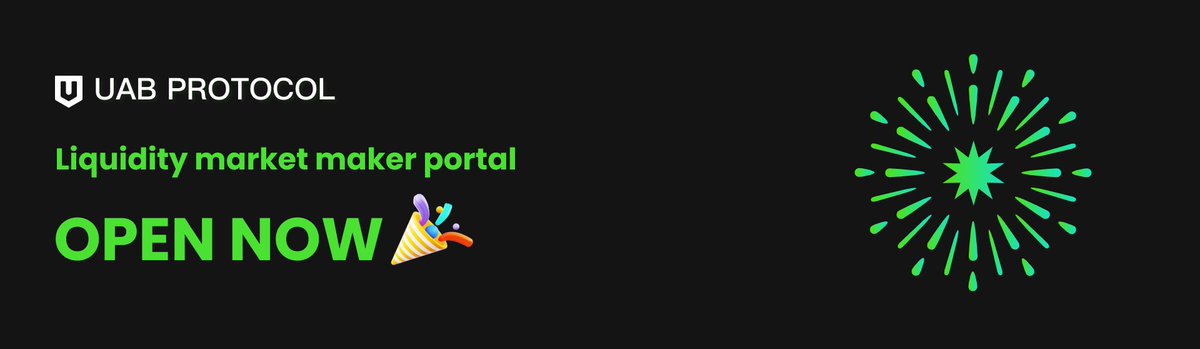 UNI314Protocols's tweet image. The UAB Protocol liquidity provider portal is officially open! Deposit over 500 USDT and earn a 0.5% daily liquidity provider reward. Join the ranks of liquidity providers now!