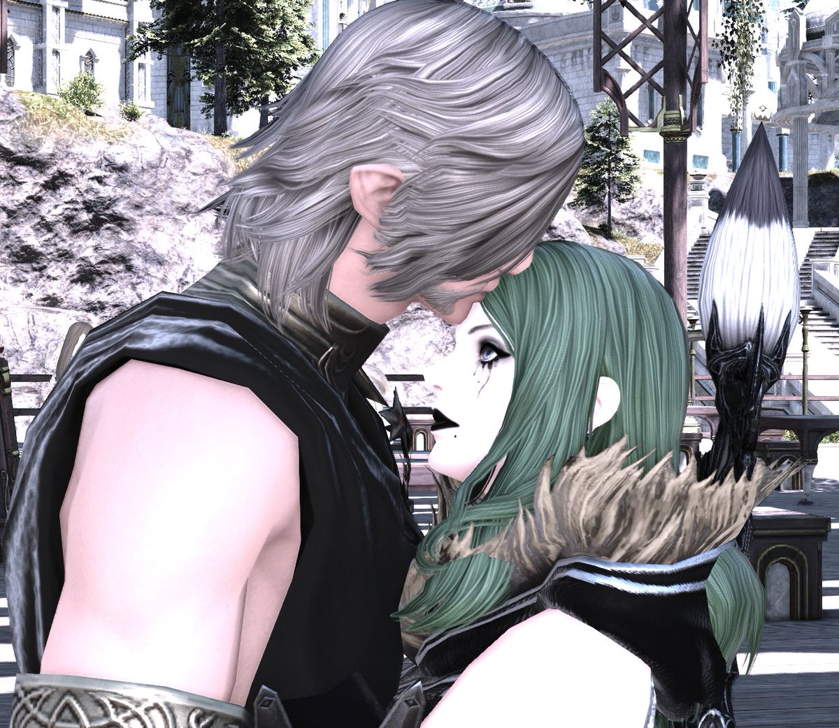 FranAugureltXIV's tweet photo. He’s just giving her forehead a little kiss.

#wolianger ❦ #franger ❦ #urianger ❦ #FFXIV ❦ #FF14 ❦ #GPOSERS ❦ #Hyur ❦ #Midlanders_Today https://t.co/jtuRqzlfJz