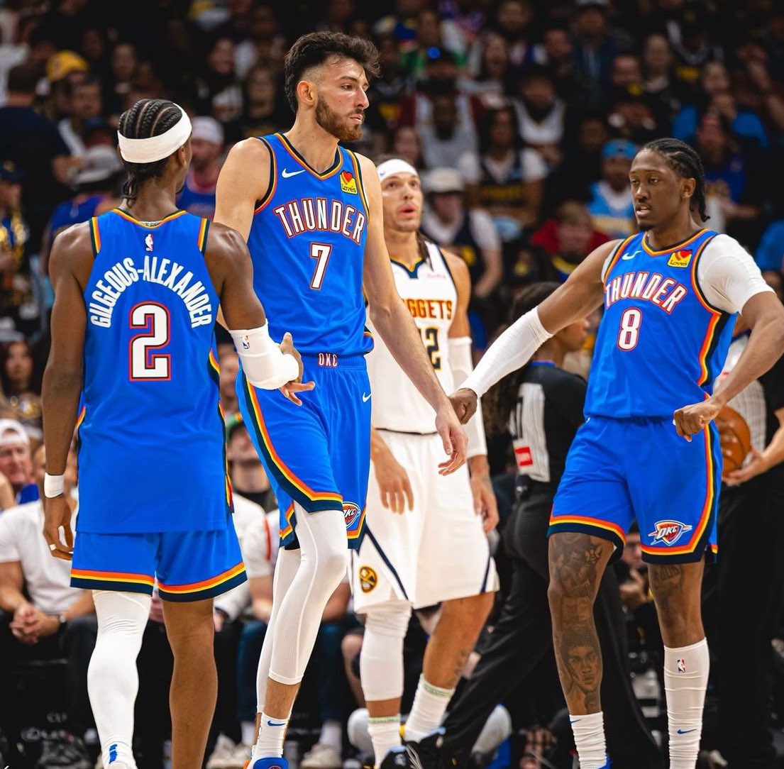 Three_Cone's tweet photo. The Thunder are 6-0 to start a season for the first time in franchise history

The Thunder are the first team to ever win their first six games all with a margin of 12+ points

This team is inevitable https://t.co/dTjGbzJkAm