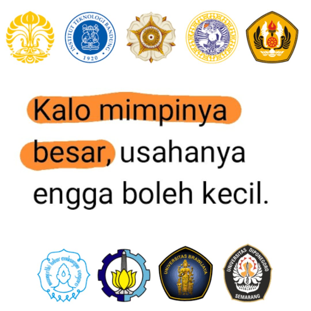 kalau mimpinya besar, usahanya gaboleh kecil

btw udah november nih,  kalian udah mulai nyicil belajar buat UTBK?