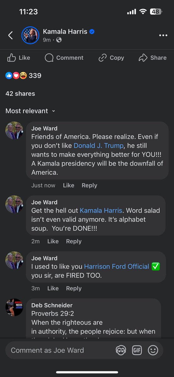 Wow the hate I am getting on that evil usurper’s site is vile. What is wrong with those people!?! Democrats are the party of love and acceptance right?!? Not anymore. #fanfare <a href="/barrycunningham/">Barry Cunningham</a> <a href="/realDonaldTrump/">Donald J. Trump</a> <a href="/elonmusk/">Elon Musk</a>