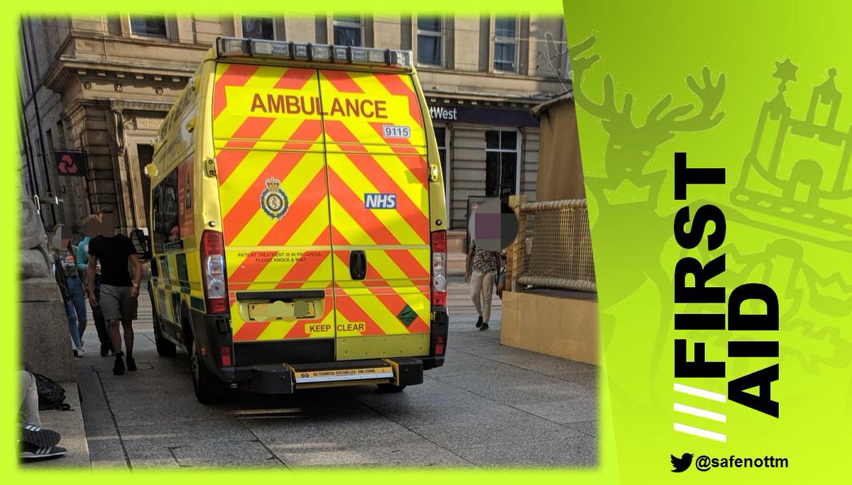 1st aid given to unresponsive male in the early hours of Sunday morning.  Made comfortable until <a href="/EMASNHSTrust/">East Midlands Ambulance Service NHS Trust</a> arrived. <a href="/NCCLicensing/">NCC Licensing</a>, #9971, #9793 >not just enforcement <