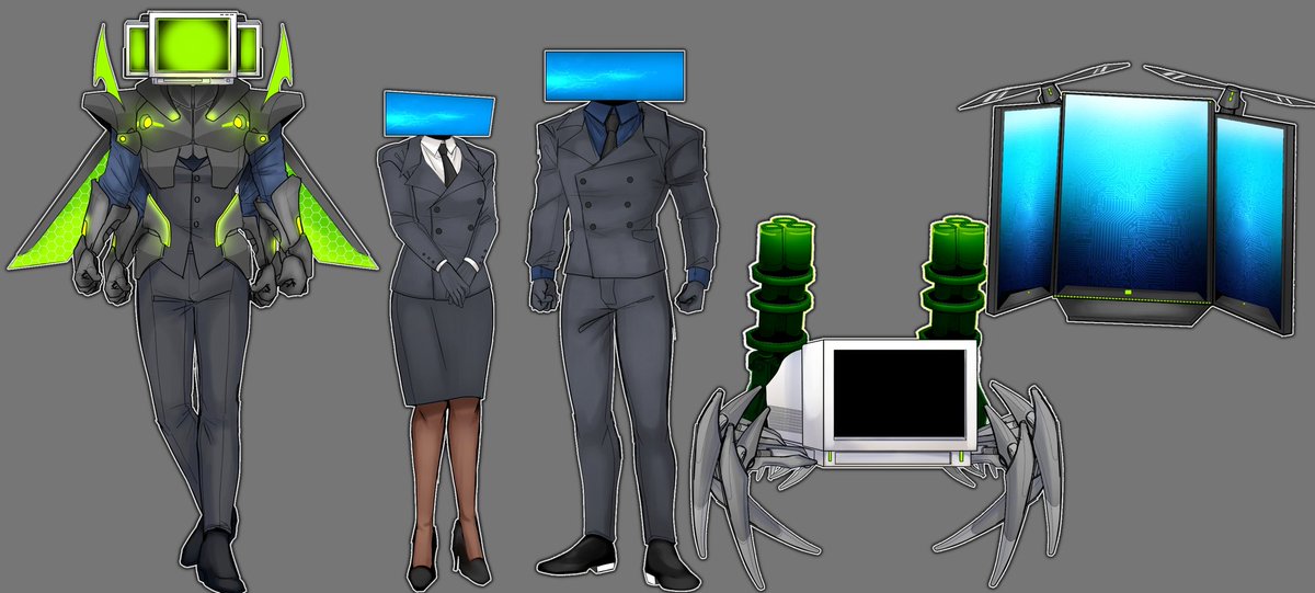 computer_art003's tweet photo. Team computer ( I just have to try and draw Titan and it's done.) #team_computer #SKIBIDITOILET #SkibidiToiletart #oc #art #computerart https://t.co/pRDBe9aTCM