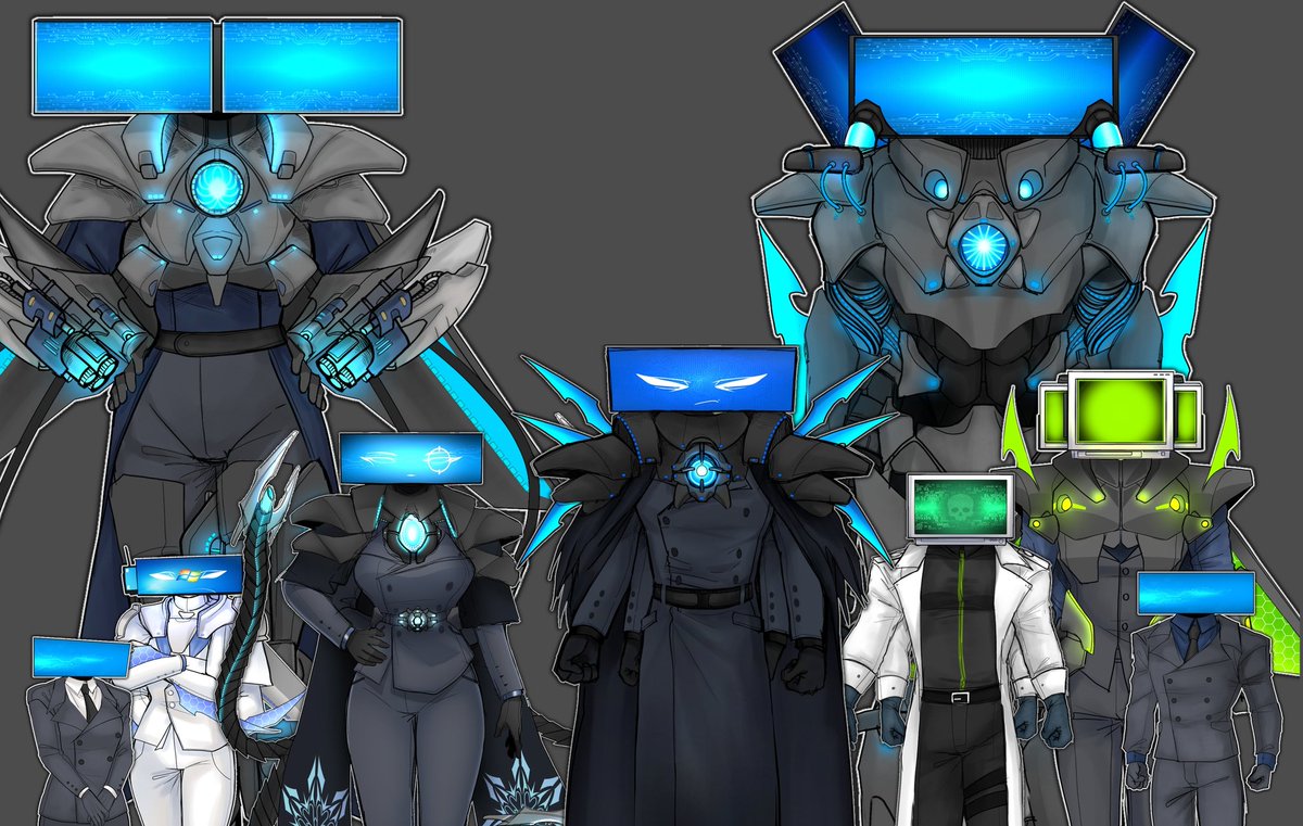 computer_art003's tweet photo. Team computer ( I just have to try and draw Titan and it's done.) #team_computer #SKIBIDITOILET #SkibidiToiletart #oc #art #computerart https://t.co/pRDBe9aTCM