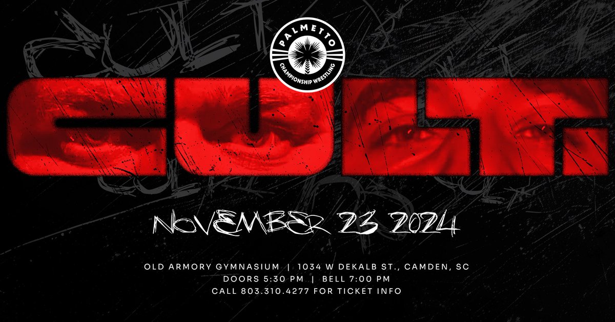 PCWofSC's tweet image. On #November 23rd, all bets are off. This is not going to be anything short of barbaric. Two men. #Teacher. #Student. No rules. It isn’t fun and games anymore…it’s personal. #EthanCase vs. #JamesJohnson in an UNSANCTIONED STREET FIGHT. #WWE #AEW #prowrestling #fyp #SouthCarolina