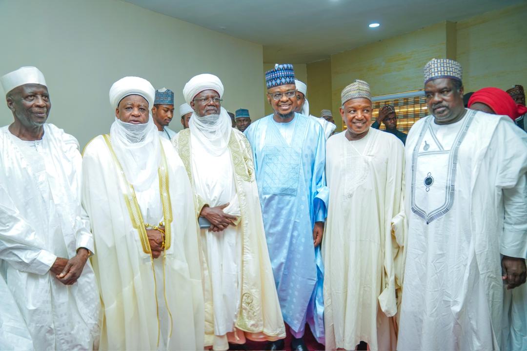 ProfIsaPantami's tweet photo. Our Royal Father, Alhaji Muhammad Saad Abubakar III, CFR, mni, Sultan of Sokoto and President-General of the Nigerian Supreme Council of Islamic Affairs (NSCIA), presented Professor Isa Ali Ibrahim (Pantami), CON, PhD, with the traditional title of MAJIDADIN DAULAR USMANIYYA. 
This title represents the entire land led by Sokoto Leaders under Usman ibn Fodiyo and his students and was conferred during the 11th Shaykh Usman ibn Fodiyo Annual Lecture. According to the Sultan, Shaykh Isa Ali Pantami's appointment was in recognition of his 18-year support to the Sultanate, philanthropic efforts, and scholarship grants to the poor and orphans, among other achievements. The Sultan encouraged Professor Isa Ali Pantami to continue his good work of serving humanity.
