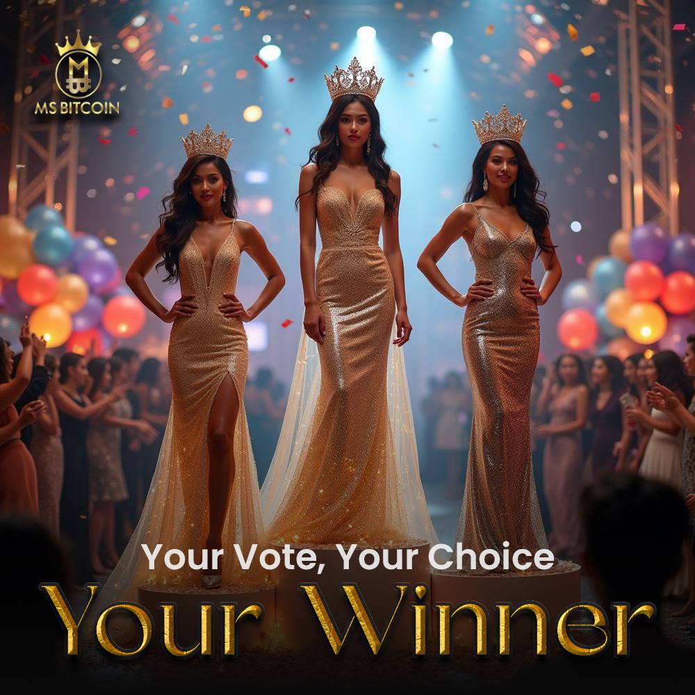 Btcpageant's tweet photo. Imagine if your vote truly counted. With Ms. &amp; Mr. Bitcoin international, it does! ✨
We’re bringing power back to the people through transparent blockchain voting. It’s your choice, your vote, your winner!🗳️

https://t.co/WY4g3i2B7X

#MsBitcoin #MrBitcoin #Web3 
#Blockchain #BTC https://t.co/zxWTS0Dgtf
