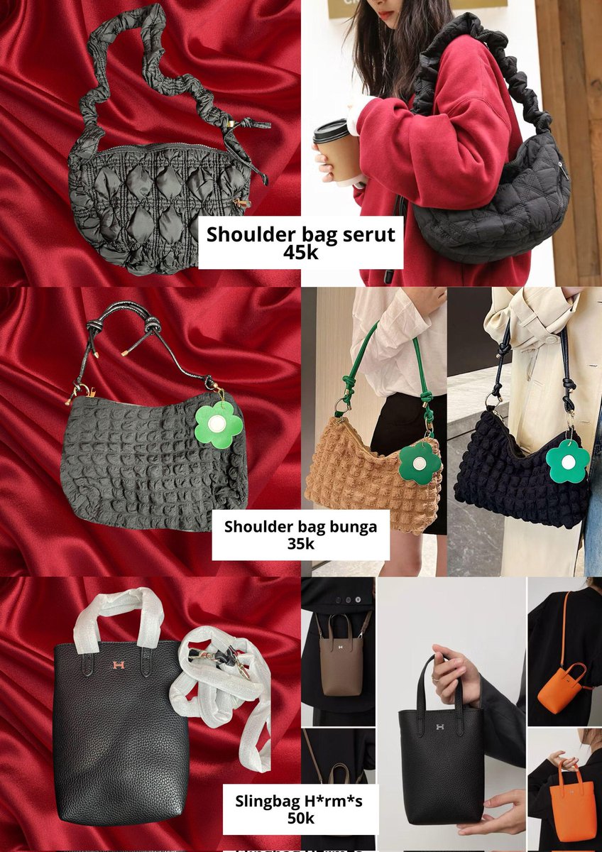 mochyogurt's tweet photo. Wts boleh tanya2 dulu,
✅️Bisa oren
✅️Bisa req shopee video
✅️Bisa cod kalau dom deket
✅️Nego harga
📍Bekasi 
T. Tas jjk hanging wallet i.t mkontoy shoulder bag serut bunga h sepatu flatshoes maroon sandal rantai katakita g2g glad to glow #zonauang #zonajanan https://t.co/6CAFQoZSM0