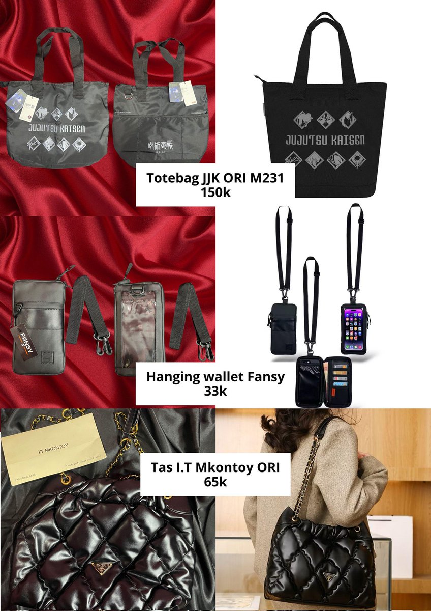 mochyogurt's tweet photo. Wts boleh tanya2 dulu,
✅️Bisa oren
✅️Bisa req shopee video
✅️Bisa cod kalau dom deket
✅️Nego harga
📍Bekasi 
T. Tas jjk hanging wallet i.t mkontoy shoulder bag serut bunga h sepatu flatshoes maroon sandal rantai katakita g2g glad to glow #zonauang #zonajanan https://t.co/6CAFQoZSM0