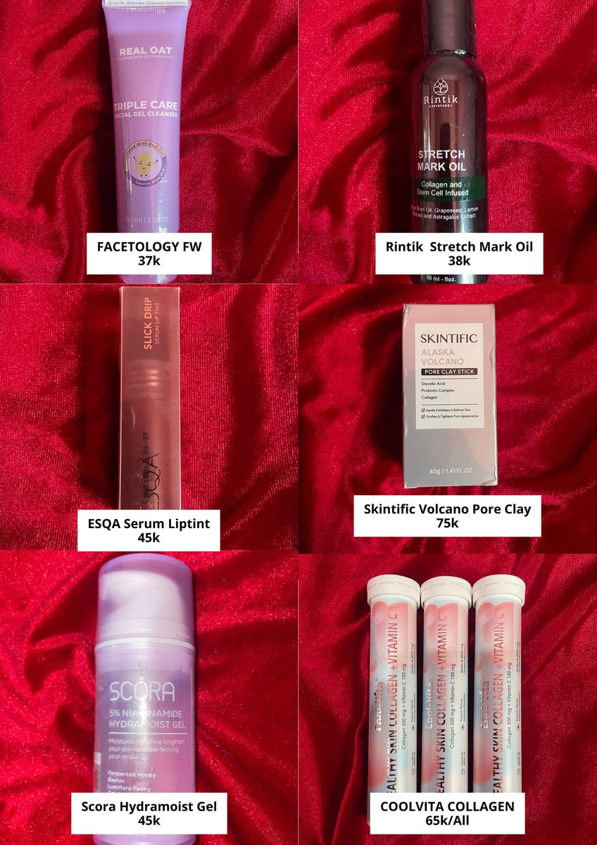 mochyogurt's tweet photo. Wts boleh tanya2 dulu,
✅️Bisa oren
✅️Bisa req shopee video
✅️Bisa cod kalau dom deket
✅️Nego harga
📍Bekasi 

T. Unitary suncare, liptint jiera, cleviant, esca hanasui, eyeliner, otwoo mascara, skintific pore clay stick, cool-vita, implora acne serum #zonauang #zonajajan https://t.co/Q5jH2WIcaG