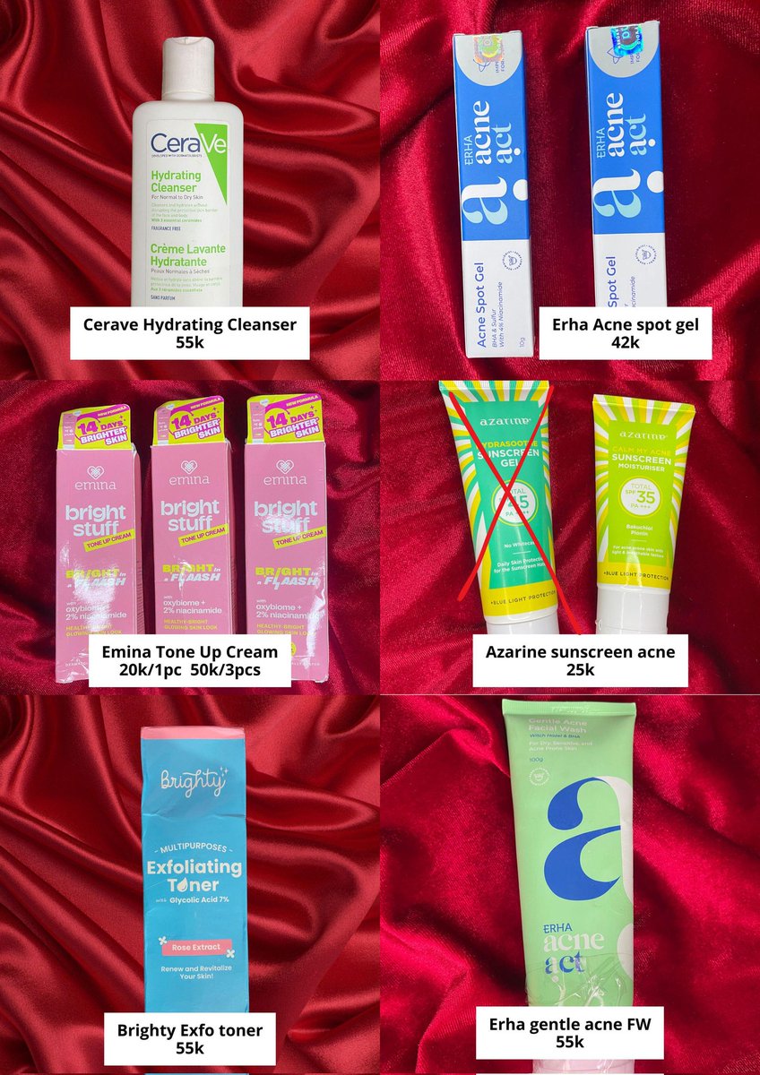 mochyogurt's tweet photo. Wts boleh tanya2 dulu,
✅️Bisa oren
✅️Bisa req shopee video
✅️Bisa cod kalau dom deket
✅️Nego harga
📍Bekasi 

T. Unitary suncare, liptint jiera, cleviant, esca hanasui, eyeliner, otwoo mascara, skintific pore clay stick, cool-vita, implora acne serum #zonauang #zonajajan https://t.co/Q5jH2WIcaG