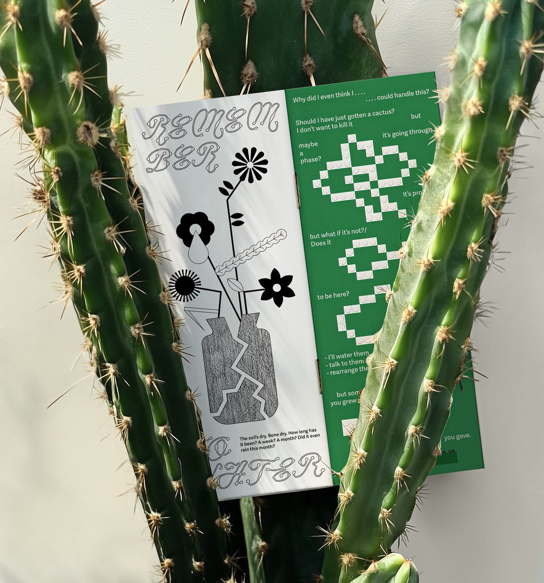 A spread from my zine. A little collection of the thoughts that sneak in and refuse to leave - honest and all over the place