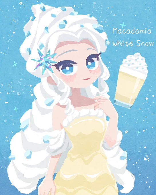 マカダミアホワイトスノーチョコレートフラペチーノちゃん 