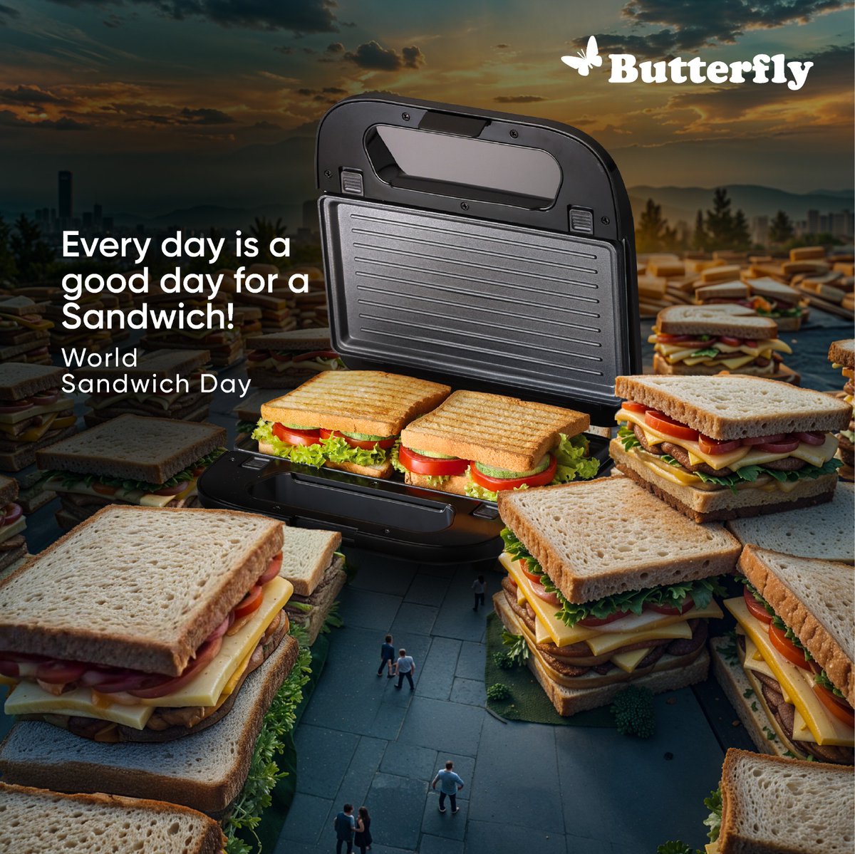 A sandwich is too tempting not to bite into, right? This World Sandwich Day, it's time to bite into some delicious sandwiches and elevate your day!
#butterflykitchen #butterflykitchenappliances #homecookedfoodisbetter