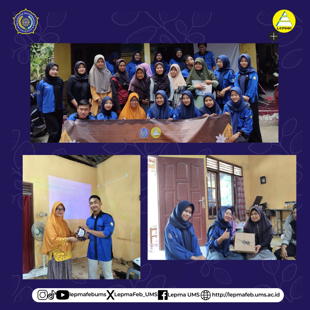 LepmaFEB_UMS's tweet photo. 🔊✨ DOKUMENTASI PPO LEPMA FEB UMS ✨🔊

Alhamdulillah, kegiatan PPO LEPMA FEB UMS 2024 dengan tema "Sosialisasi Penggunaan Sosial Media untuk Meningkatkan Brand Awareness dan Penjualan pada UMKM Batik di Desa Jarum" telah terlaksana dengan lancar pada Minggu, 27 Oktober 2024 https://t.co/1JwZgiDtGN