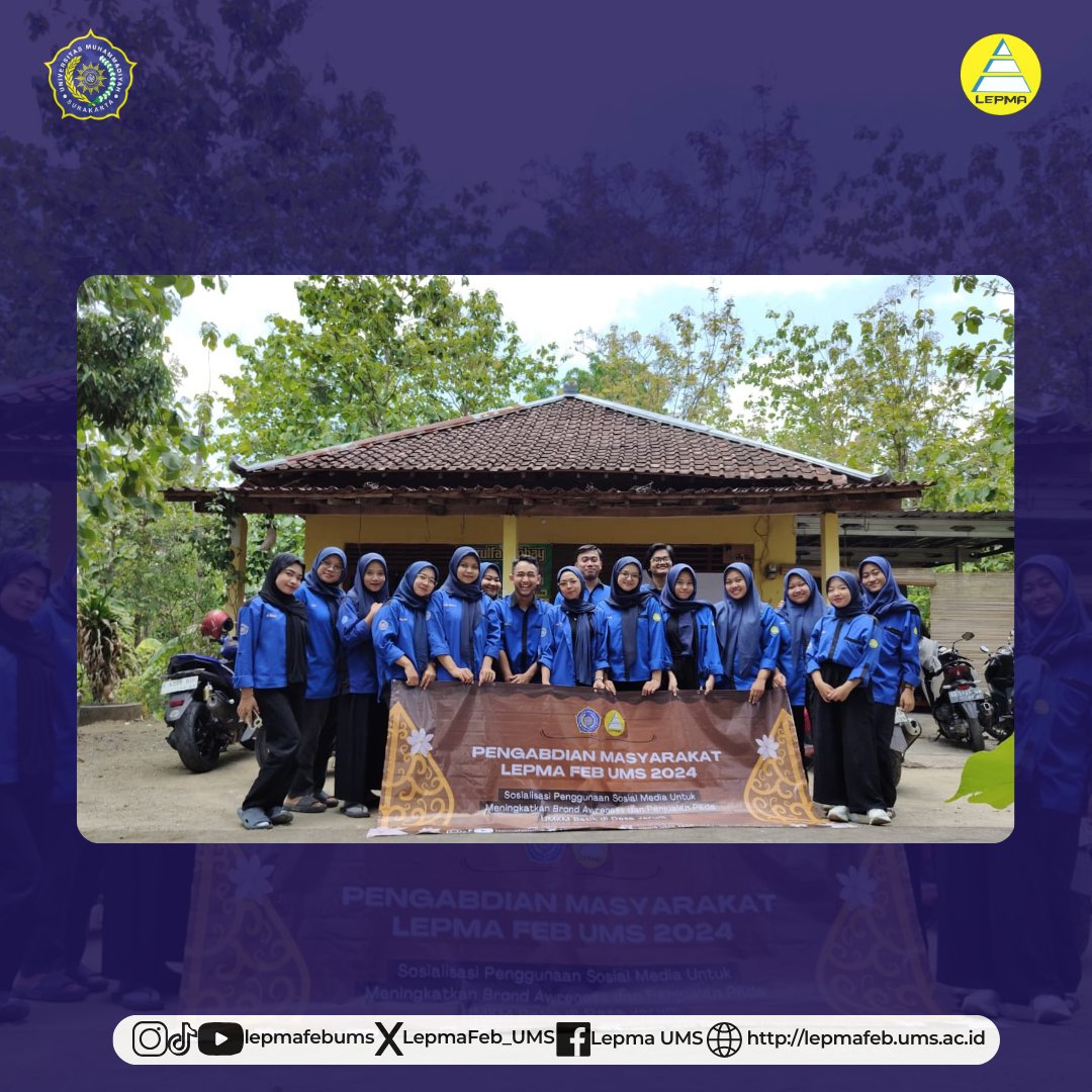 LepmaFEB_UMS's tweet photo. 🔊✨ DOKUMENTASI PPO LEPMA FEB UMS ✨🔊

Alhamdulillah, kegiatan PPO LEPMA FEB UMS 2024 dengan tema "Sosialisasi Penggunaan Sosial Media untuk Meningkatkan Brand Awareness dan Penjualan pada UMKM Batik di Desa Jarum" telah terlaksana dengan lancar pada Minggu, 27 Oktober 2024 https://t.co/1JwZgiDtGN
