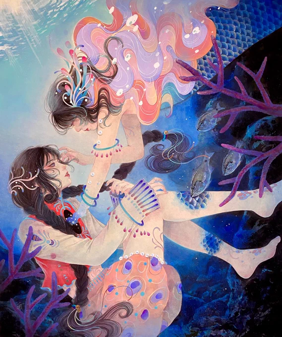 泡のイメージを込めて描いたハンドパールが、バーチャルで身につけることができる夢のようなコラボが実現しました 