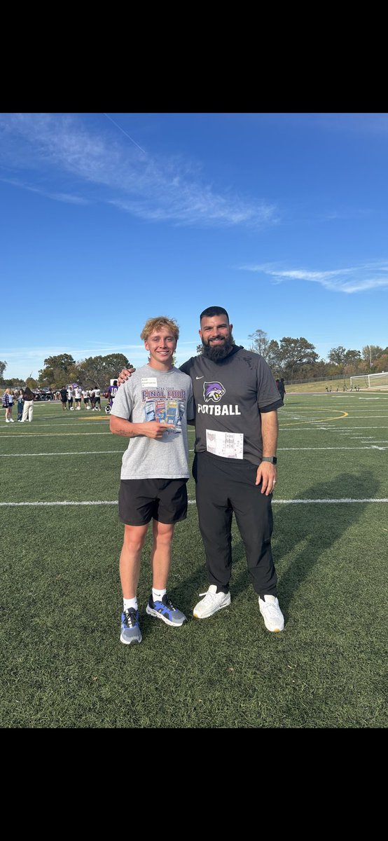NolanCarson7's tweet photo. After an amazing conversation with @CoachKLBs and @chall_spec I am blessed to receive my First Official Offer from @BU_FootballTN !! 

@CoachSetler @CardFootballBHS @JamesWilhoit25 @BrightonHighTN @KohlsKicking @CoachCruce https://t.co/TfER0mR5fk