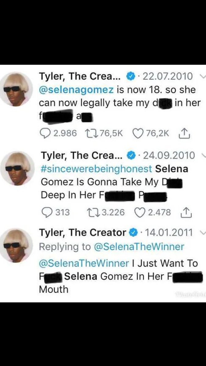 ALHeadline's tweet photo. That time when Selena Gomez had to present Tyler, the Creator with the Best New Artist award at the 2011 EMAs—despite his openly harsh tweets about her. https://t.co/jj24zEFoQX