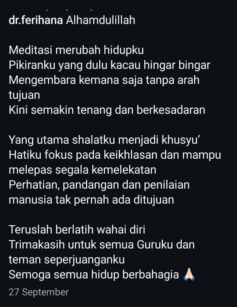 fotodakwah's tweet photo. Ga bisa semua dibolehkan dengan alasan pengobatan dan terapi. Karena kaidah asal pengobatan adalah dengan yang halal, tidak boleh dengan yang haram. Nabi -shallallahu 'alaihi wasallam- bersabda:

إِنَّ اللَّهَ أَنْ��َلَ الدَّاءَ وَالدَّوَاءَ وَجَعَلَ لِكُلِّ دَاءٍ دَوَاءً ، فَتَدَاوَوْا وَلاَ تَدَاوَوْا بِحَرَامٍ ) رواه ابو داود ( 3874 )

"Sesungguhnya Allah menurunkan penyakit dan obatnya, dan menjadikan setiap penyakit ada obatnya, berobatlah, dan jangan berobat dengan yang haram!"

Bagaimana kalau pengobatan tersebut, ritual ibadah agama lain, ikhtilath, meninggalkan ibadah, dan belum bisa dipastikan itu menyembuhkan secara ilmiyah dan pengalaman, cuma klaim sepihak. Allahul musta'an.

Oleh Ust. Dika Wahyudi Lc, hafizhahullah