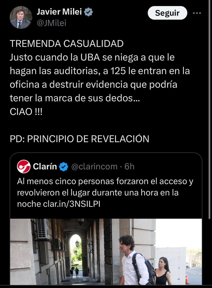 DSantaCruzok's tweet photo. El Presidente genera violencia, acusa sin pruebas, generaliza para generar sospechas sobre todos (políticos, periodistas, economistas). Nunca denuncia nada en la justicia, cree que Twitter es Tribunales. Pero del mismo modo que jamás denunció corrupción K. Es lo que es https://t.co/akZt6mweH8