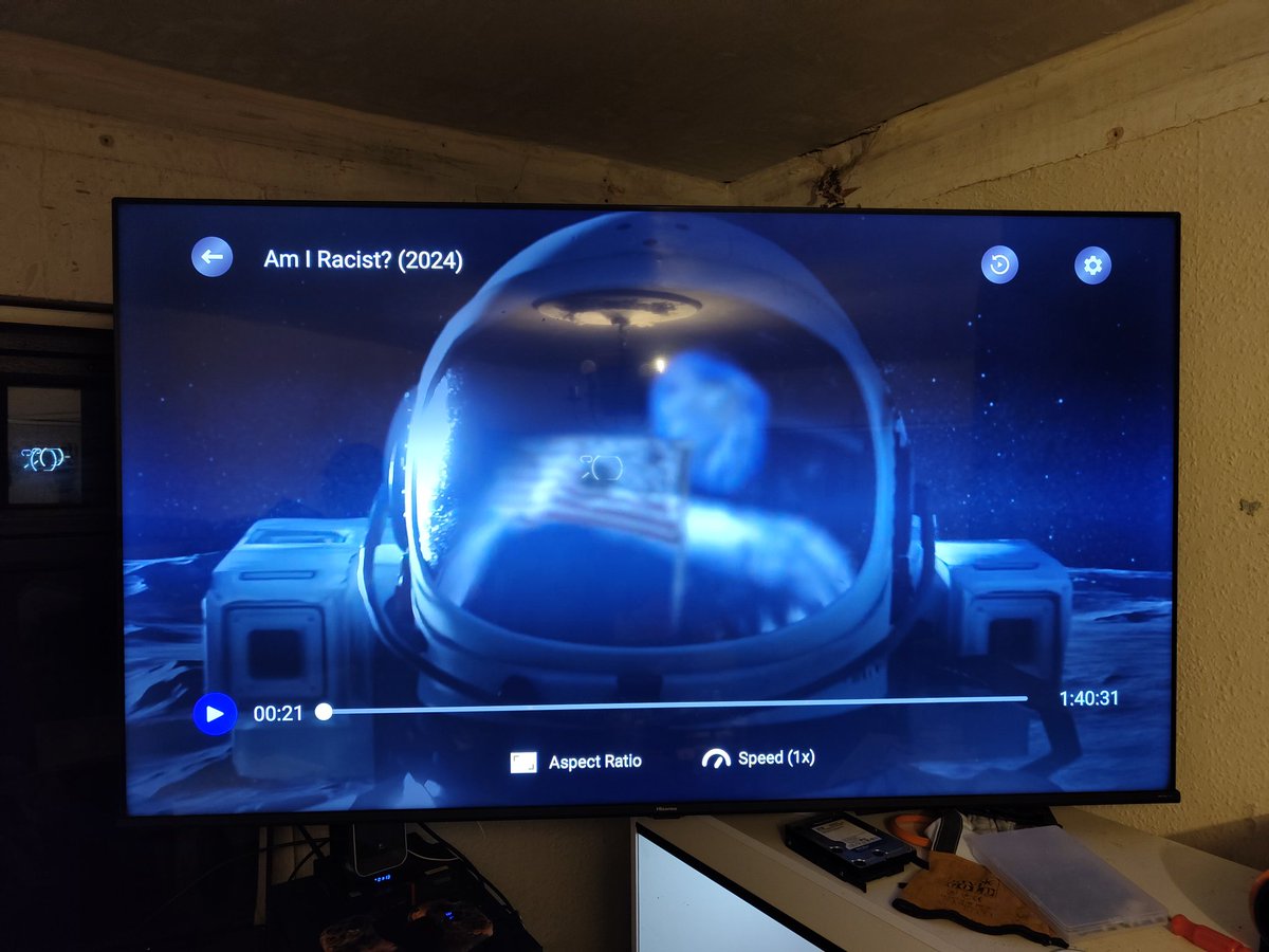 MathPig_'s tweet image. So I&apos;m over here making rechargeable battery packs from old vape batteries pic1.. And @MonkeyOfStool puts this on..... Pic2 ... Pours another glass of wine*