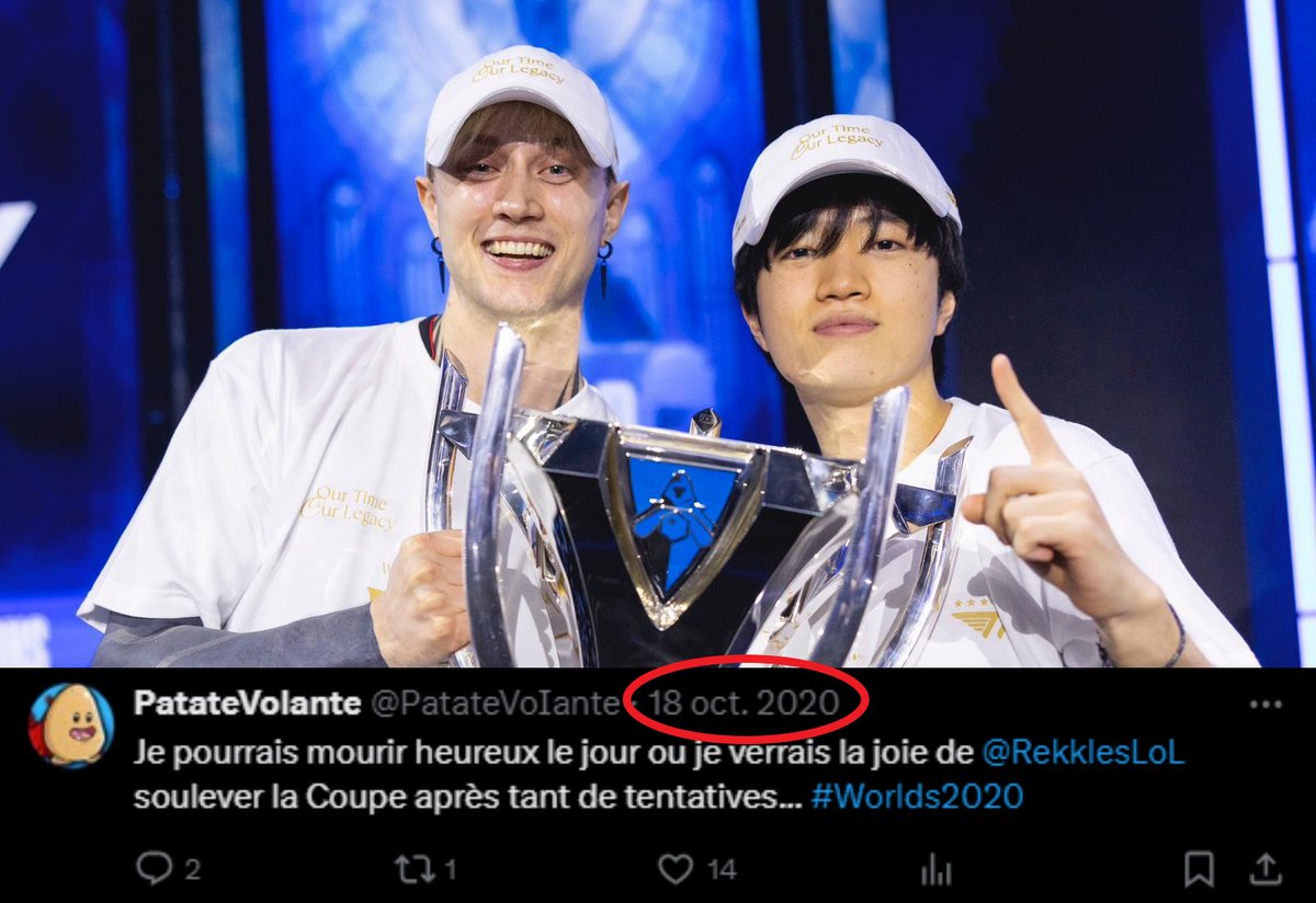 🥹 C'est le roublard du siècle mais une paix intérieure règne en moi.